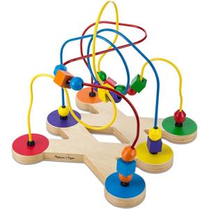 知育玩具 木のおもちゃ ビーズコースター　ビーズルーピング｜nicoly