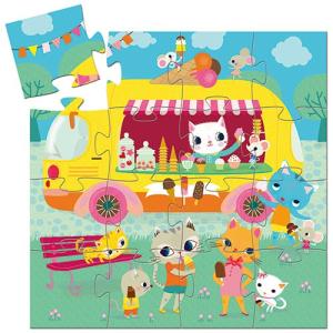 知育玩具 3歳 4歳 パズル シルエットパズル アイスクリームトラック