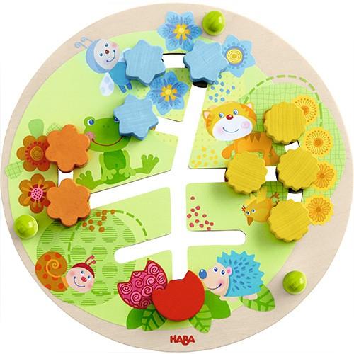 HABA ハバ　スライドボード・フラワー　知育玩具 1歳 2歳 3歳 木のおもちゃ