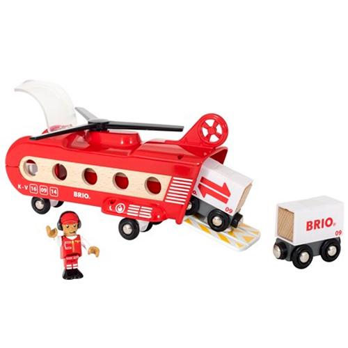 ブリオ BRIO　カーゴヘリコプター　レールトイ 木のおもちゃ 電車 子供 男の子 出産祝い