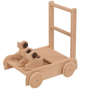 木のおもちゃ 日本製 木製 いぬの押車 わんちゃん 犬 MOCCO 手押し車