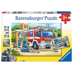 ラベンスバーガー　ジグソーパズル パトカーと消防車　知育玩具 3歳 4歳 パズル 幼児 子供｜nicoly