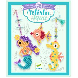 DJECO ジェコ アーティスティックアクア シーチャーム 子供 手作り アクセサリーキット ビーズ キット
