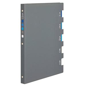 マルマン ルーズリーフ バインダー B5 ファイブチャート 26穴 グレー F115-11