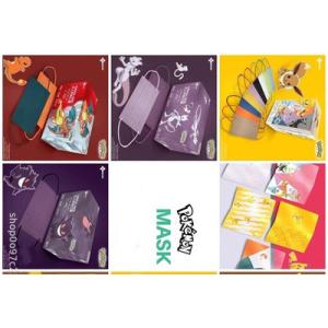 マスク 使い捨てマスク 混色 使い捨て 女性用50枚入不織布 かわいい3層構造 漫画柄 可愛い 不織布マスク 防塵マスク 飛沫防止  花粉対策