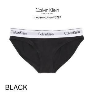 Calvin Klein(カルバンクライン)レディース ショーツ コットン black(ブラック) サイズ/S modern cotton F3787【返品交換不可商品】｜niconicodo