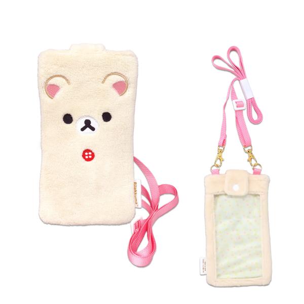 【Rilakkuma】モフモフ スマホポーチ 新作 ポーチ コリラックマ JAN/499079504...
