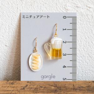 gargle/ガーグル　ギョーザとビール　ピアス｜niconomanimani