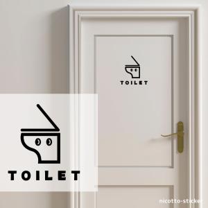 ステッカー TOILET トイレ ドア用 ルーム...の商品画像