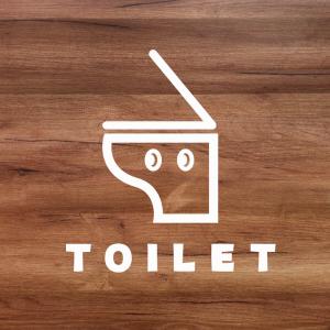 ステッカー TOILET トイレ ドア用 ルー...の詳細画像3