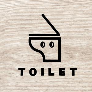 ステッカー TOILET トイレ ドア用 ルー...の詳細画像2