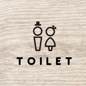 ステッカー トイレ TOILET ドア用 ルー...の詳細画像2