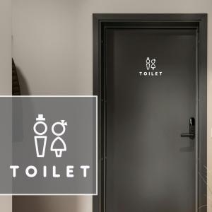 ステッカー トイレ TOILET ドア用 ルー...の詳細画像1