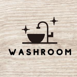 ステッカー 洗面室 WASHROOM ドア用 ...の詳細画像2