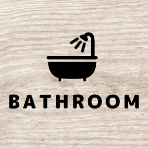 ステッカー バスルーム BATHROOM ドア...の詳細画像2