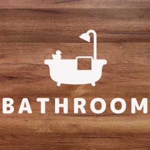 ステッカー バスルーム BATHROOM ドア...の詳細画像3