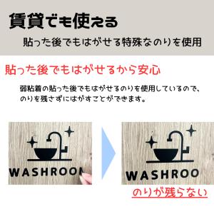 ステッカー バスルーム BATHROOM ドア...の詳細画像4
