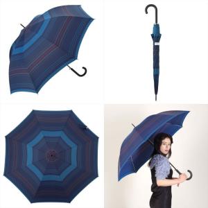 公式 公式 雨傘 晴雨兼用 メンズ レディース 長傘 ピーチドロップ 超はっ水 耐風 丈夫 ボーダー ニフティカラーズ｜niftycolors