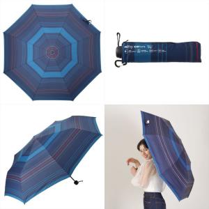 公式 雨傘 晴雨兼用 メンズ レディース ピーチドロップ 超はっ水 ボーダー ニフティカラーズ｜niftycolors