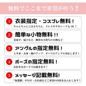 似顔絵 プレゼント 結婚記念日 妻へ 【イラス...の詳細画像5