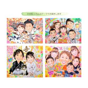 似顔絵 プレゼント 結婚60周年 人気 イラス...の詳細画像5
