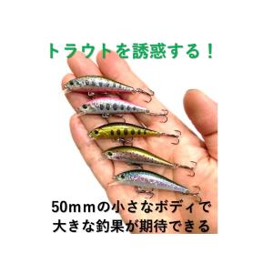 釣り具 ルアー 3.5g トラウトミノー 5色...の詳細画像4