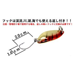 釣り具 ルアー スプーンルアー 2.5g/3....の詳細画像3