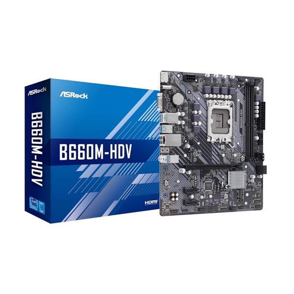 ASRock マザーボード B660M-HDV Intel B660 シリーズ 第12世代 CPU ...