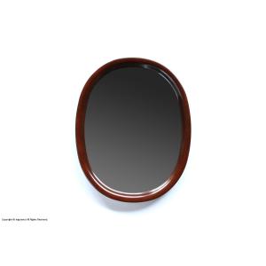 曲木鏡（ウォールミラー） 小判型, 小 / 古代色 [鏡以外との同梱不可]  [柳宗理]｜niguramu