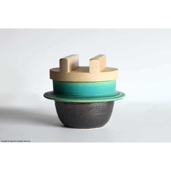 陶器の羽釜 5合炊き [独歩炎]