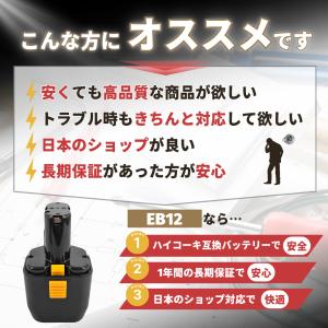 ハイコーキ 互換 バッテリー 日立 EB12 ...の詳細画像1