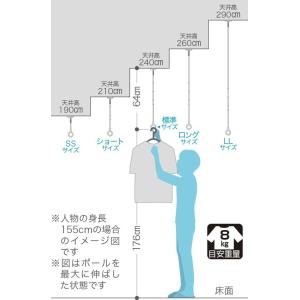 川口技研 ホスクリーン 2本セット 室内用 ス...の詳細画像1