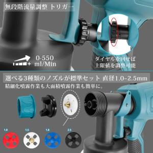 スプレーガン 電動充電式 マキタ 互換 コード...の詳細画像5