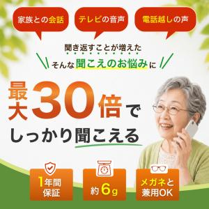 集音器 高齢者 耳穴式 高品質 簡単操作 軽量...の詳細画像1