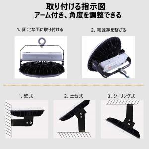 高天井用LED照明 LED投光器 屋外用 明る...の詳細画像4