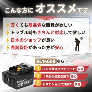 マキタ 互換 バッテリー 14.4V BL14...の詳細画像1
