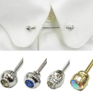 カラーピン 18金 イエローゴールド ピンホールシャツ用カラーバー Y