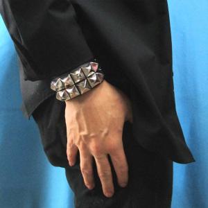 日本製 本革 リストバンド ブレスレット 20mm 穴無し 4202-00001