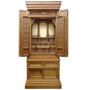 伝統工芸仏壇 東京仏壇 屋久杉製角型仏壇 51...の詳細画像1