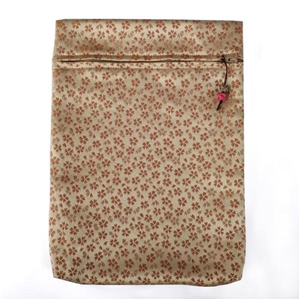 【ポイント10倍】願う心を形にする 「粉骨用金襴袋 ファスナー仕様 橙色」 手元供養 納骨袋 遺骨の...