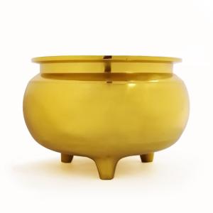 全品ポイント10倍】仏具 線香立「香炉 金色 3.5寸」机上香炉 香炉 お