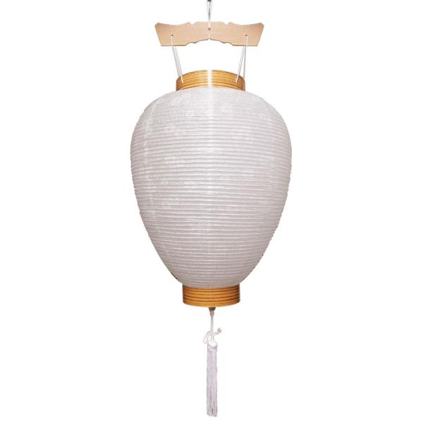 盆提灯 初盆 盆提灯・盆用品 「白紋天 紙台輪 小」新盆 盆提灯 盆ちょうちん コードレス