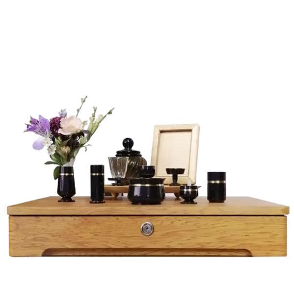 【ポイント10倍】家具調仏壇 「日本堂オリジナル お参り壇 屋久杉調」 手元供養 遺骨の保管 納骨 ...