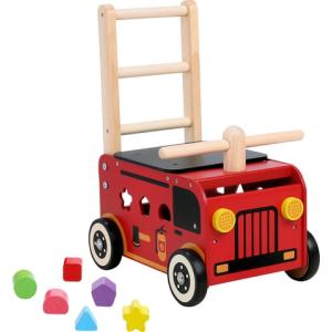 【人気】ウォーカー＆ライド消防車 知育玩具 おもちゃ 乗用 積木 ブロック こども ベビー キッズ おすすめ 木のおもちゃ のりもの １歳 ２歳 パズル 木製｜nihonikunoukyoukai