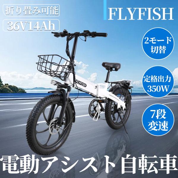 公道OK FLYFISH 免許不要 20インチ 電動アシスト自転車 折り畳み式 型式認定取得 電動折...