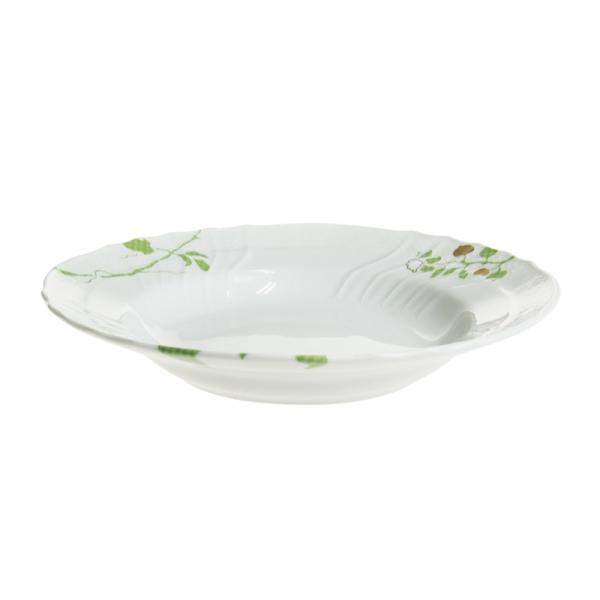 並行輸入品 ジノリ1735 フィオーリヴェルディ スーププレート 24cm 02-0180