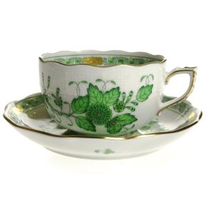 ヘレンド（HEREND） 並行輸入品 シノワズリ RDCV 芙蓉緑彩 ティー