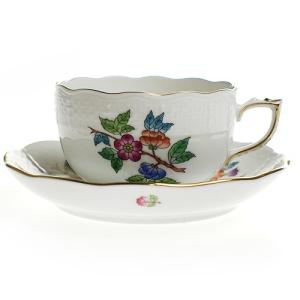 ヘレンド（HEREND） 並行輸入品 RB 薔薇と蕾 ティーカップ＆ソーサー