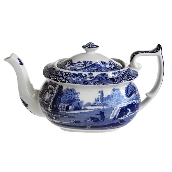 並行輸入品 【Spring SALE】 スポード ブルーイタリアン ティーポット 1150ml