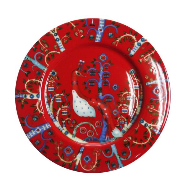 並行輸入品 イッタラ タイカ プレート 22cm レッド